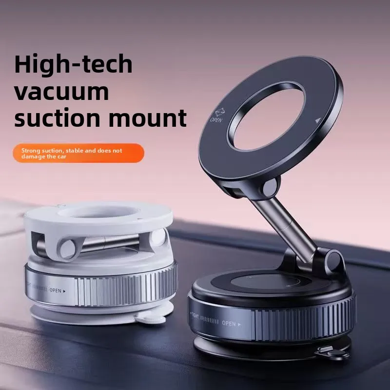 Universal Car Phone Mount Holder for Windshield Dashboard Air Vent Strong Magnetic Suction Compatible iPhone 16 Pro Max Samsung