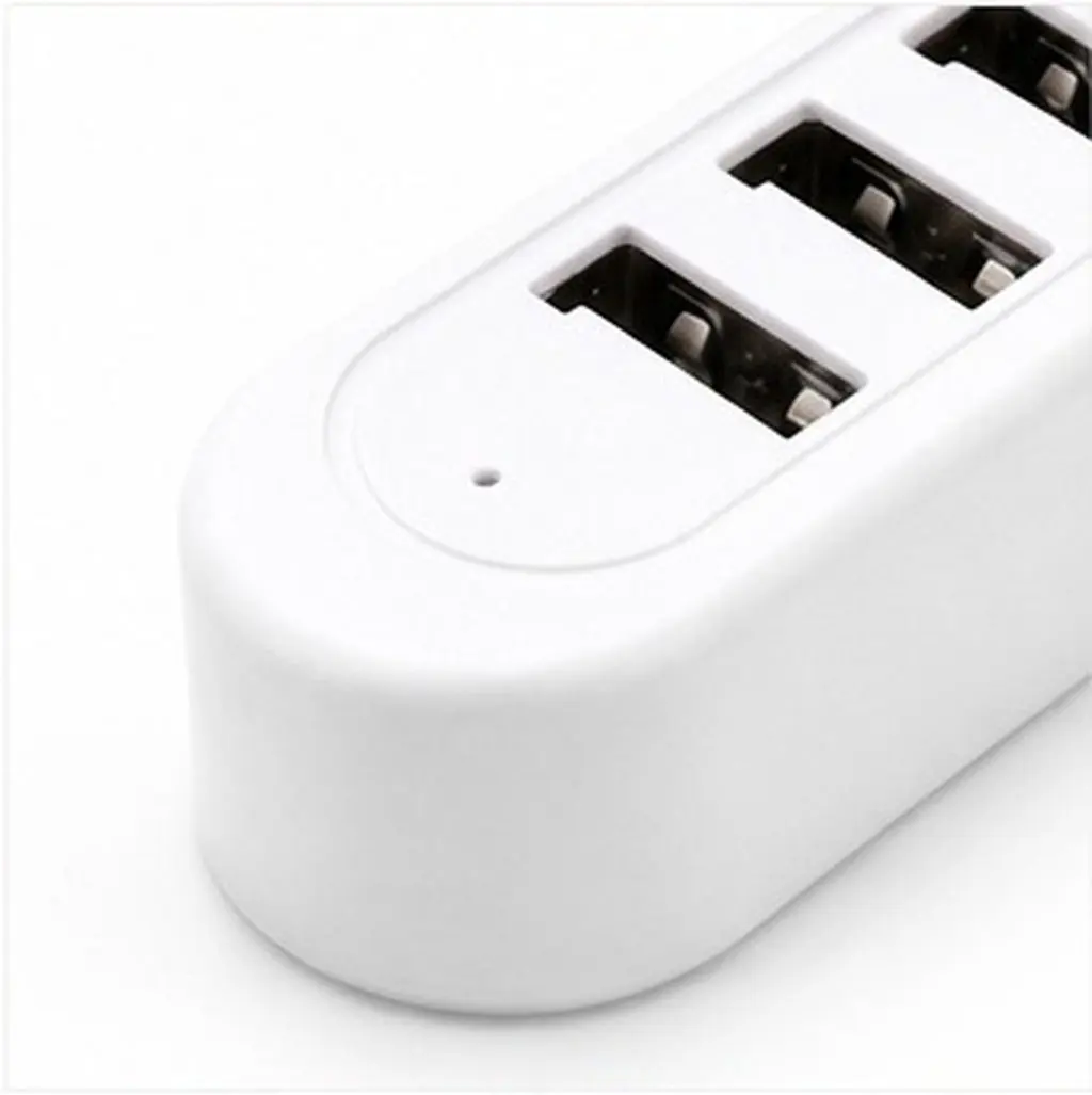 3USB Multi-Function Hub 0.25m White Professional Chip Multi-Port Charger Extension Line Converter High-Speed Data for Desktop