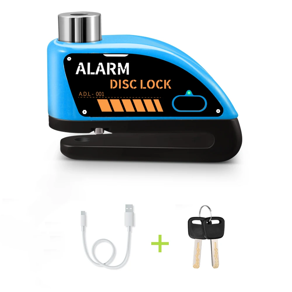 Extractme Motorcycle Alarm Schijfrem Slot Beveiliging Moto Wiel Schijf Hangslot Waterdicht 110dB Luid Anti Diefstal Alarma Motocicleta