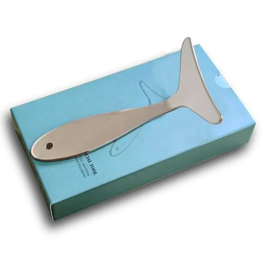 

Stains Steel Manual Facial or Tool and Neck Masr Tool Neck Skin Lting and Firming and Wrinkle and Dark Circle Reducer, Gua Sa M