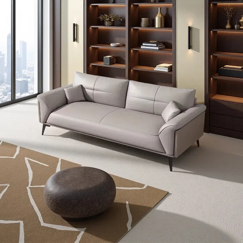

Luxury Sectional Sofa For Living Room Faux Leather Convertible Sofa Bed Folding Ottoman Small Spaces Luxury Linen Fabric Lounge