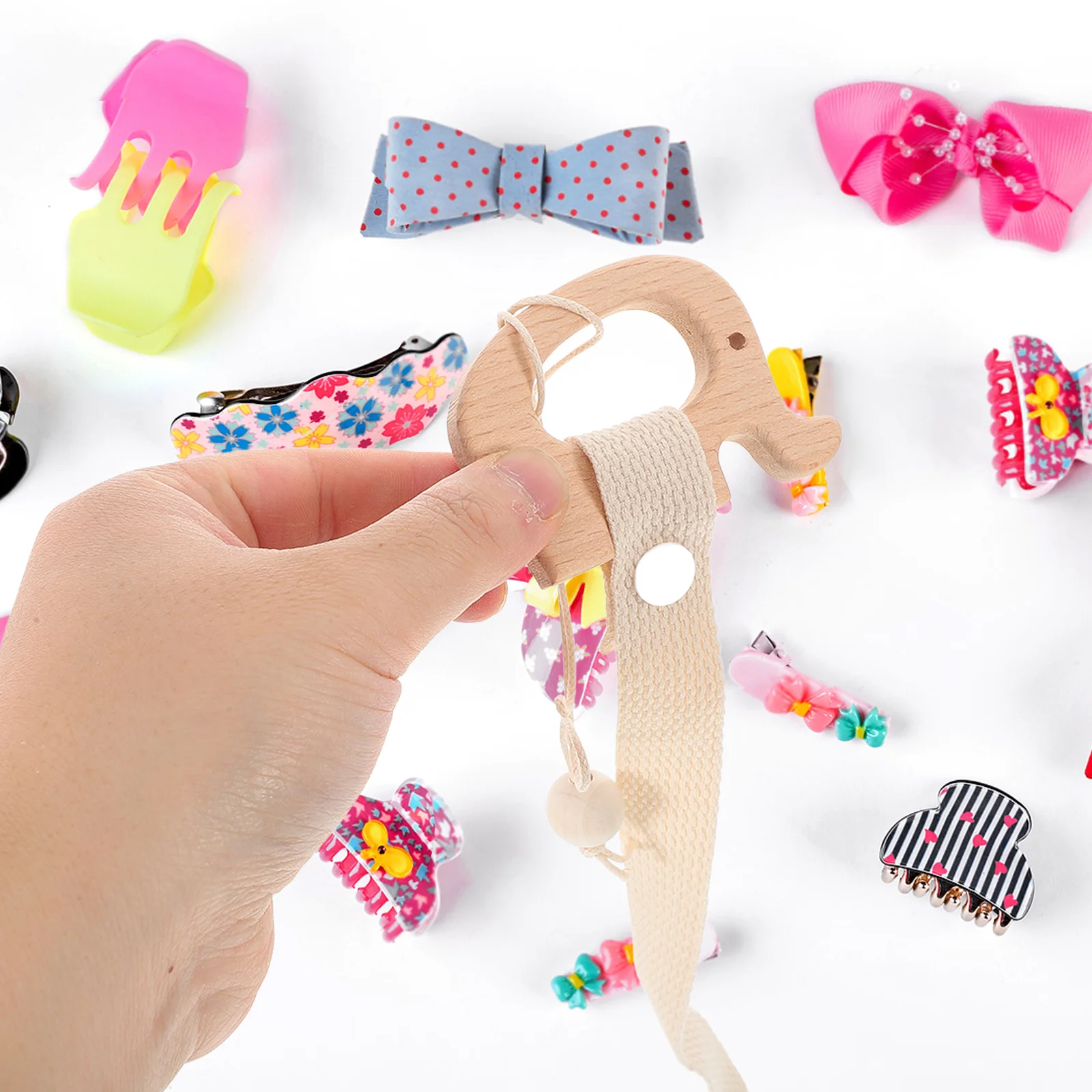 

Animal Hairpin Bow Organizer Cute Room Decor Accessories for Headband Holder Hanger Bows Nursery Clips