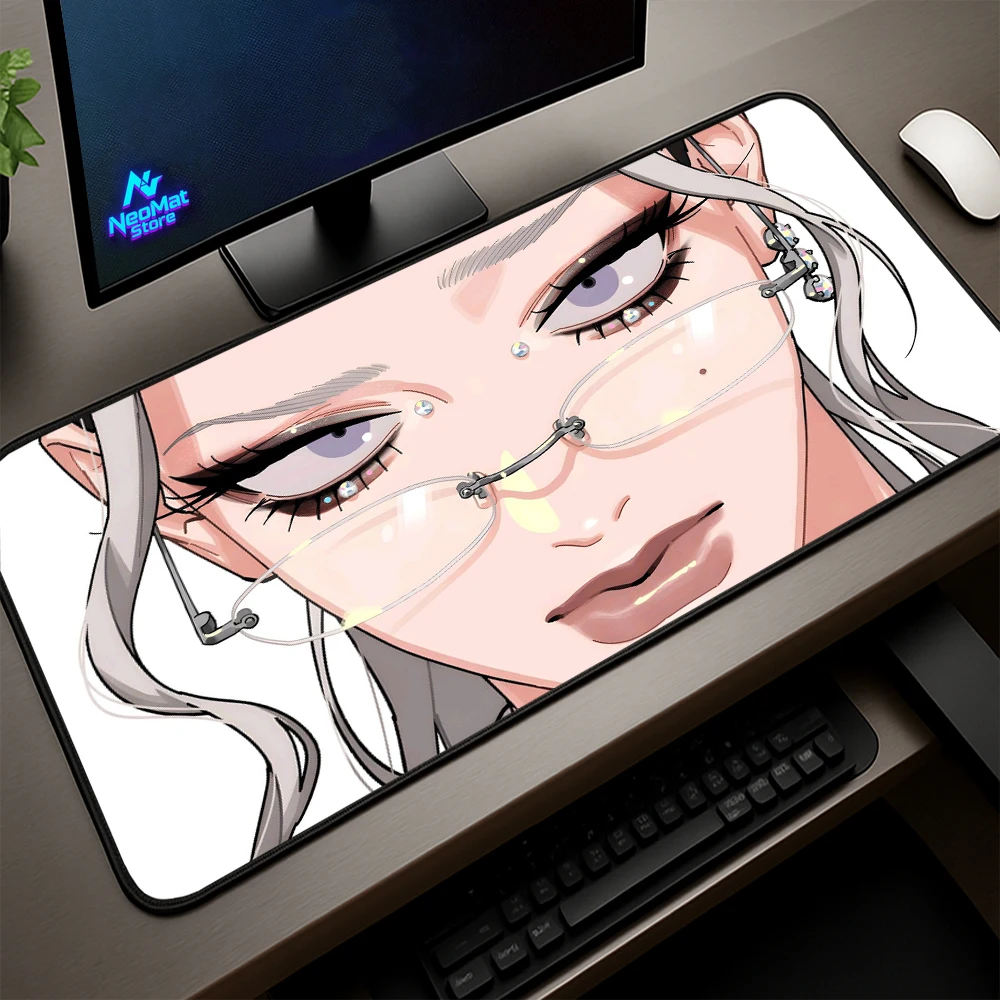 

Большой коврик для мыши в стиле аниме Gamer Girl, коврик для компьютерного стола, большие настольные аксессуары, игровой коврик для мыши для ПК, коврик для мыши Xxxl 1200x600, настольные коврики