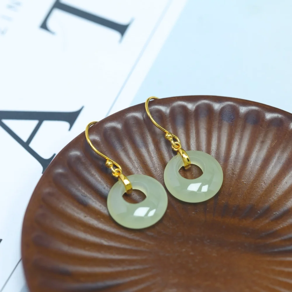 s925-natural-green-hetian-jade-drop-shape-earrings-for-women-charms-handmade-fortune-energy-amulet-jewelry-gift-1pair