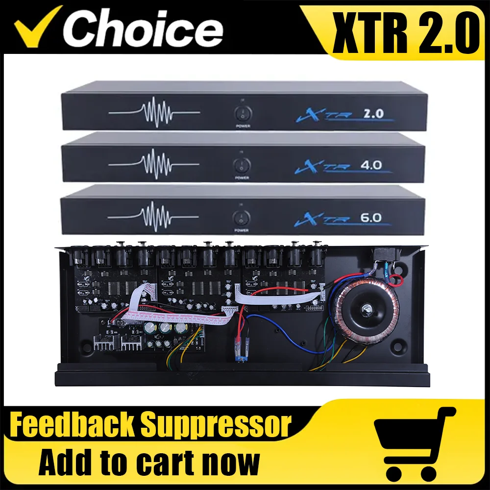 XTR 2.0 XTR 4.0 XTR 6.0 XTR2.0 معالج ذكي احترافي مضاد للعواء نظام الصوت قامع ردود الفعل الإشارة الرقمية
