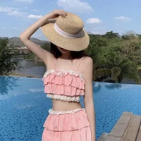 Bikini Sets Women Kawaii Girlish Design Tender Teens Slim Chic Beach Simple Feminino Daily Ruffles Japan Style Cool Sexy - Image 2