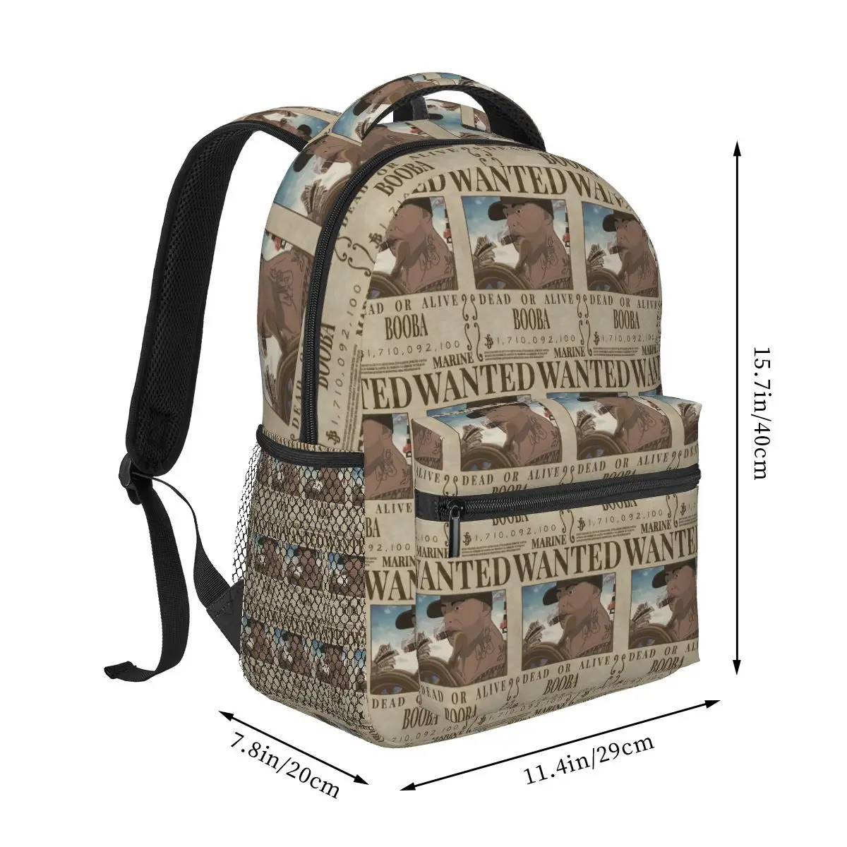 Rapper Booba Wanted Backpacks Boys Girls Bookbag Students School Bags Cartoon Travel Rucksack Shoulder Bag Large Capacity