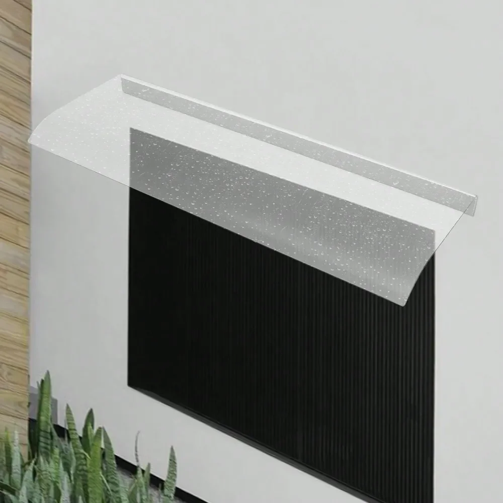 

Canopy UV Rain Snow Protection For Front Door Porch Patio Roof, Rain Shelter Thicken Clear Cover MaintenanceFree Awning Polycar