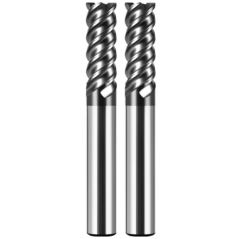 ROMTIC HRC68 rivestimento Nano nero ad alta durezza per materiale temprato fresa a becco tondo 4F fresa a candela per macchine CNC