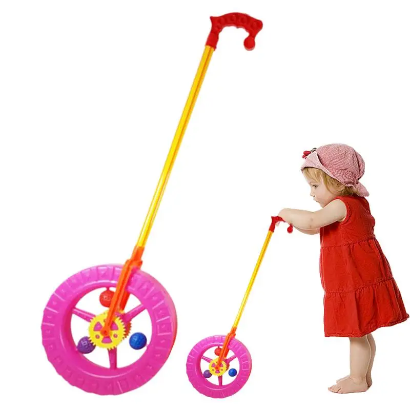 

Kids Push Walker Attractive Colorful Push Walker Toy With Wheels Kids Stroller Multifunctional Portable Detachable Push Toy For