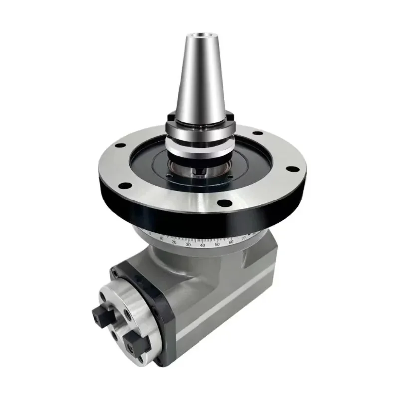 BT50 to BT40 Angle Head Adapter for Milling Machine Cast Iron Construction 100Nm Torque 3000 RPM Speed 8KW Power