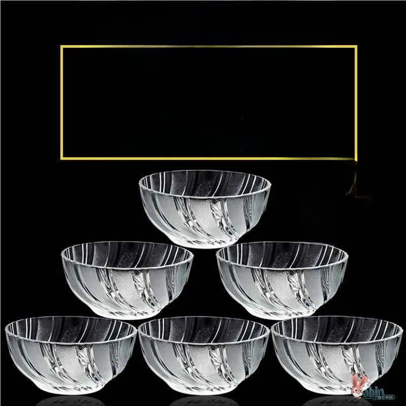 Large Size Transparent Heat Resistant Glass Bowl for Soup Instant Noodles Home Use Fruit Salad Microwave Safe Dinner Bowl