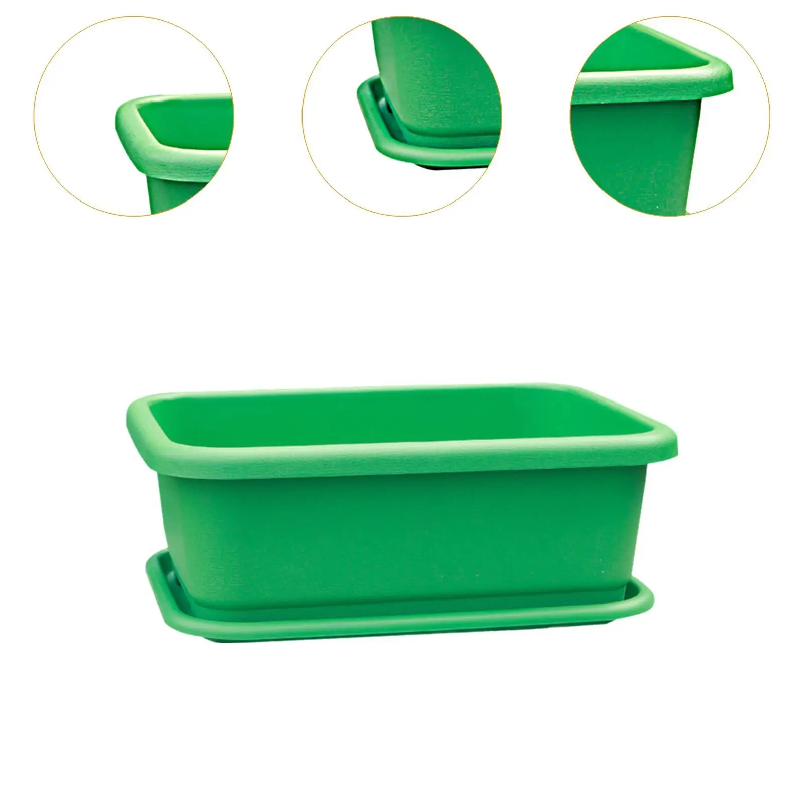 Plant Box with Tray Vegetable Planter Container for Yard Indoor Outdoor Home