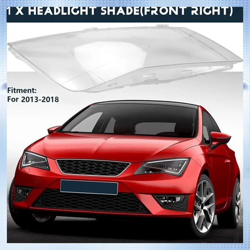 

AM-Car Headlamp Cover Lens Headlight Shell Lamp Shade Transparent Lampshade For Seat Leon 2013-2018