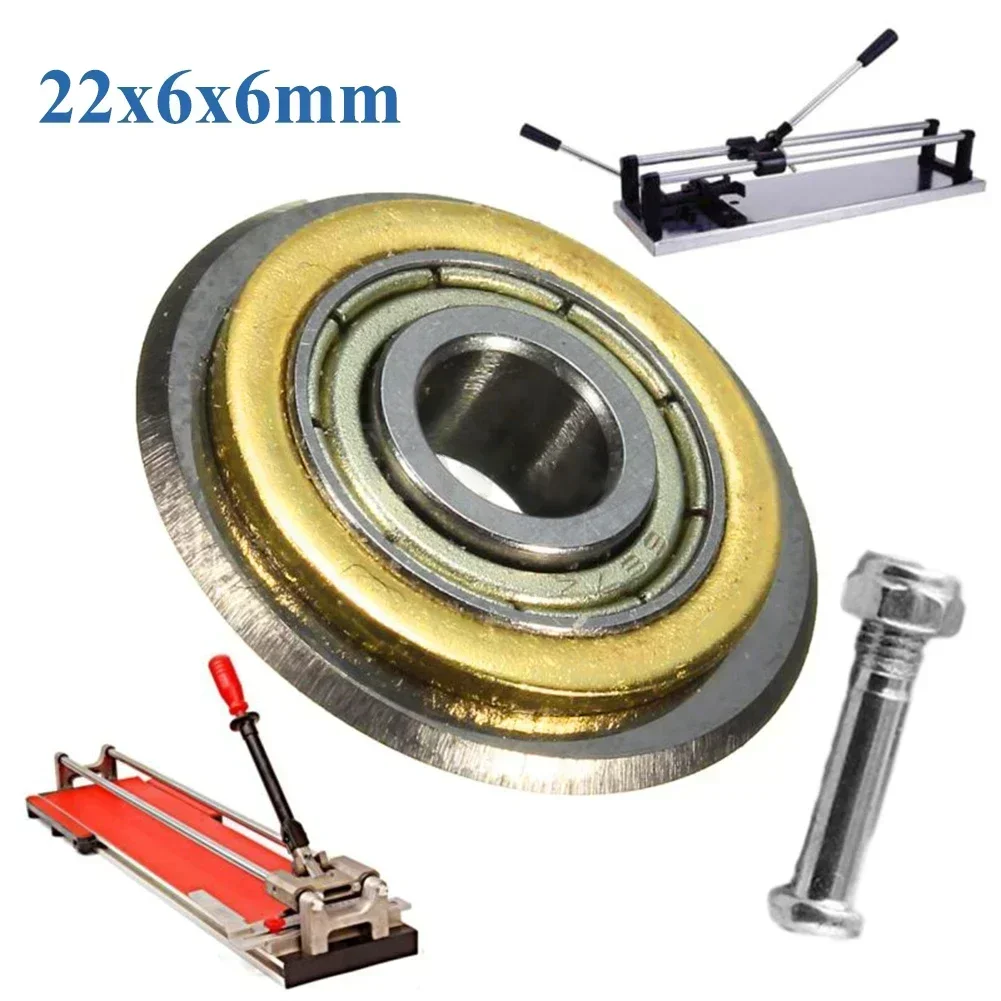 Manual Tile Brick Cutter Tungsten Carbide Bearing Ceramic Cutting Wheel Cutter Bearing Wheel Replacement Machine 22mm