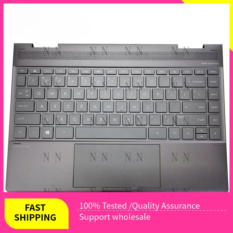 

GGT New For HP Spectre X360 13-AE TPN-Q199 Palmrest US Backlit Keyboard 942040-001