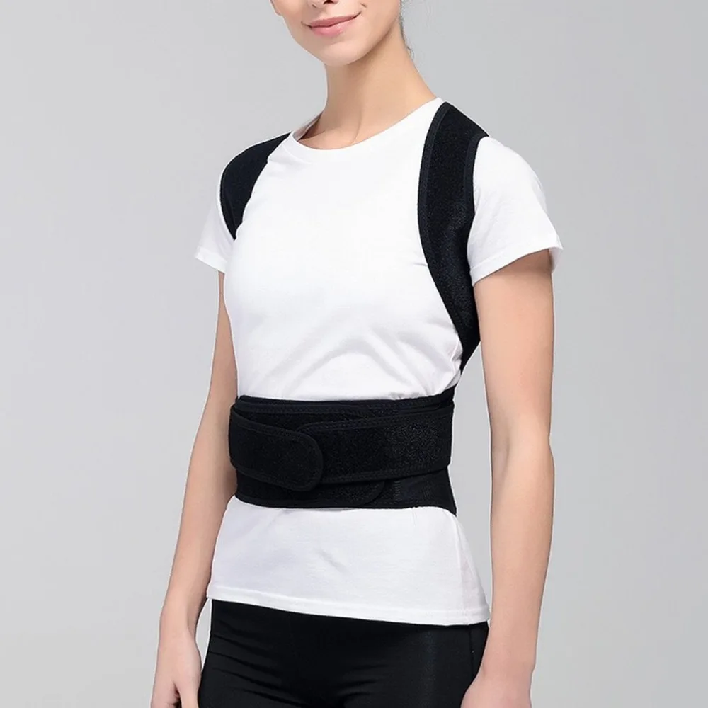 S-4XL Back Posture Corrector Shoulder Support Belt Upper and Lower Back Pain Relief Improve Spine Clavicle Brace Posture Vest