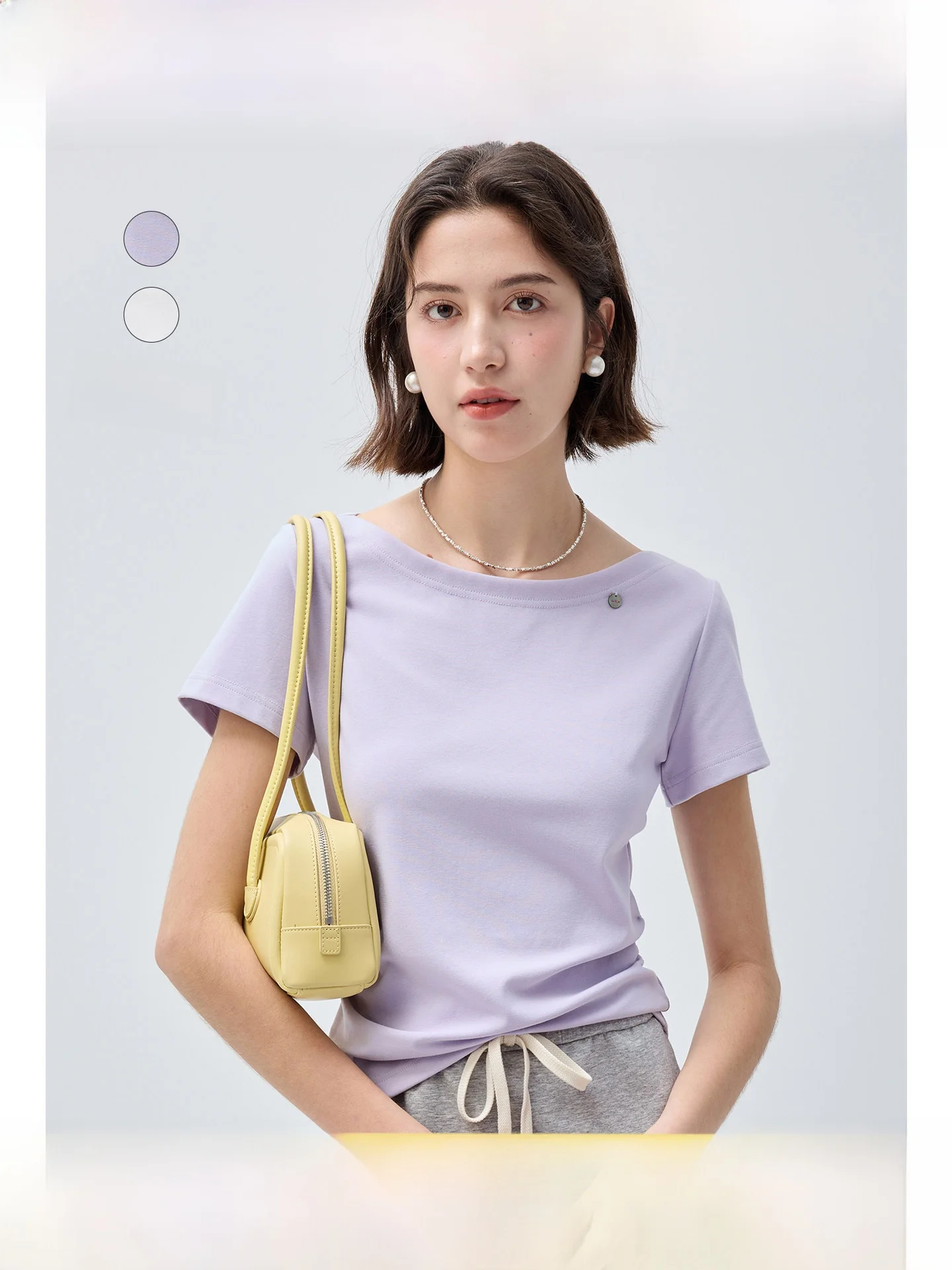 

plus Size Women's T-Shirt One Shoulder Short Sleeve Slimming Summer Versatile Clothes for Slightly Plump Women's Top