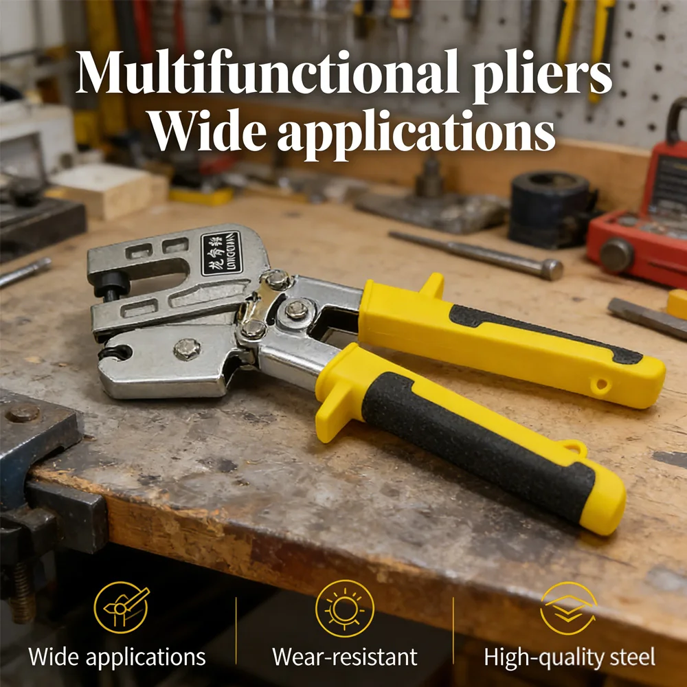 

Промышленные клещи для перфорации «Драконий костя», 10 дюймов, для перфорации стен, одноручные, для легкой стали, декоративные, усиленные