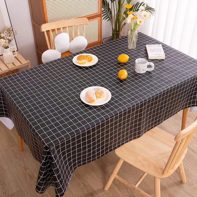VIKAMA Gingham Grid Eagle Tablecloth, 6 Designs, Waterproof Washable Table Cover for Kitchen Dining Party