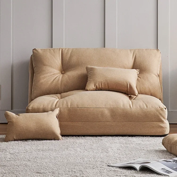 

#Korean Style Folding Single double Seating Chair Adjustable Recliner Fabric Canape Sofa Cum Bed for Kids Room Flip