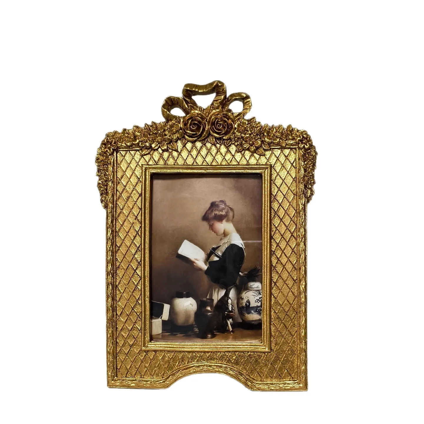 

Mutihome Room Decoration French Wedding Photos Graduation Photos Retro European Style Gold Relief Photo Frames Picture Frames