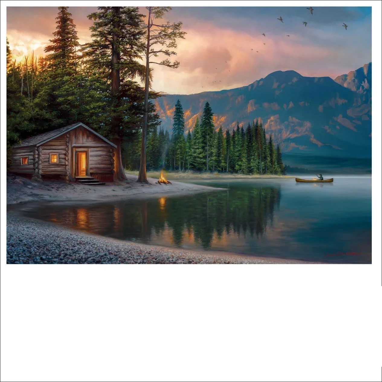 Holzpapier 300/500/1000 Stück Puzzle Lakeside Heaven Umweltfreundliche Bodenpuzzles für Erwachsene Kinder Familienspaßspiele