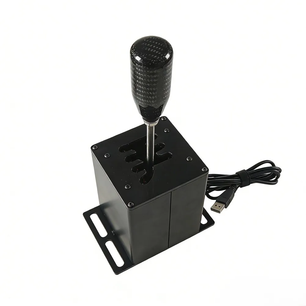

Realistic Gear Shifting Accessory Sim Racing Shifter PC USB Gear Shifter Compact Lightweight Design Realistic Shifting Feel