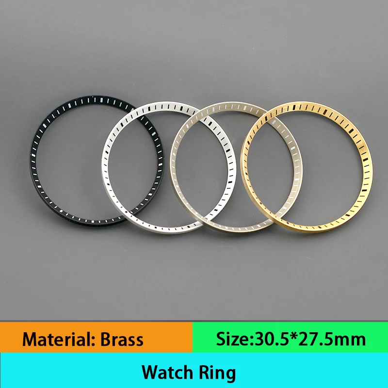 

SKX Case 30.5mm Copper Watch Chapter Ring Fit SRPD SKX007 SKX009 for NH35 NH36 Movement Watch Case Repair Tool Parts