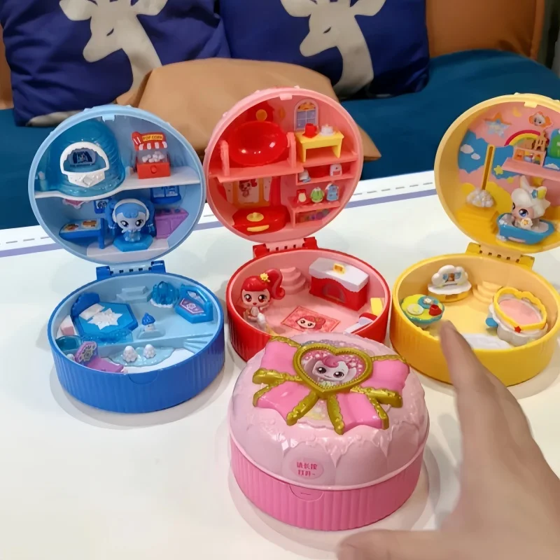 

New Arrival Teenieping Magic Key Figures Luxury Magic Key Treasure Box Toy Ice And Snow House Kids Gifts For Girls