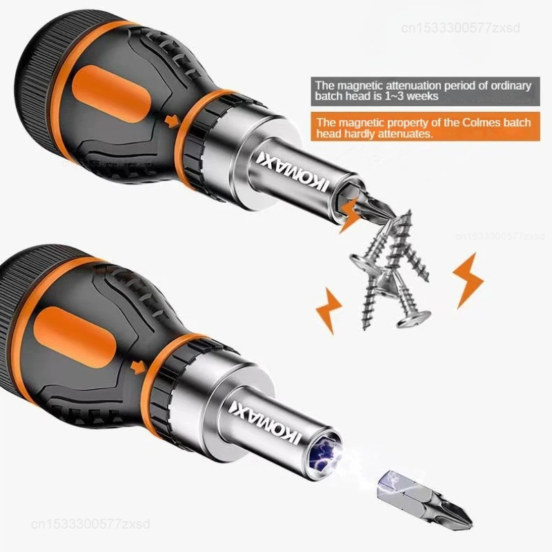 Imagem -04 - Ratcheting Screwdriver Grupo Porca Magnética Manutenção Especializada Ajustável Ferramentas Manuais Portáteis Multifuncionais Diy Xiaomi-9 in