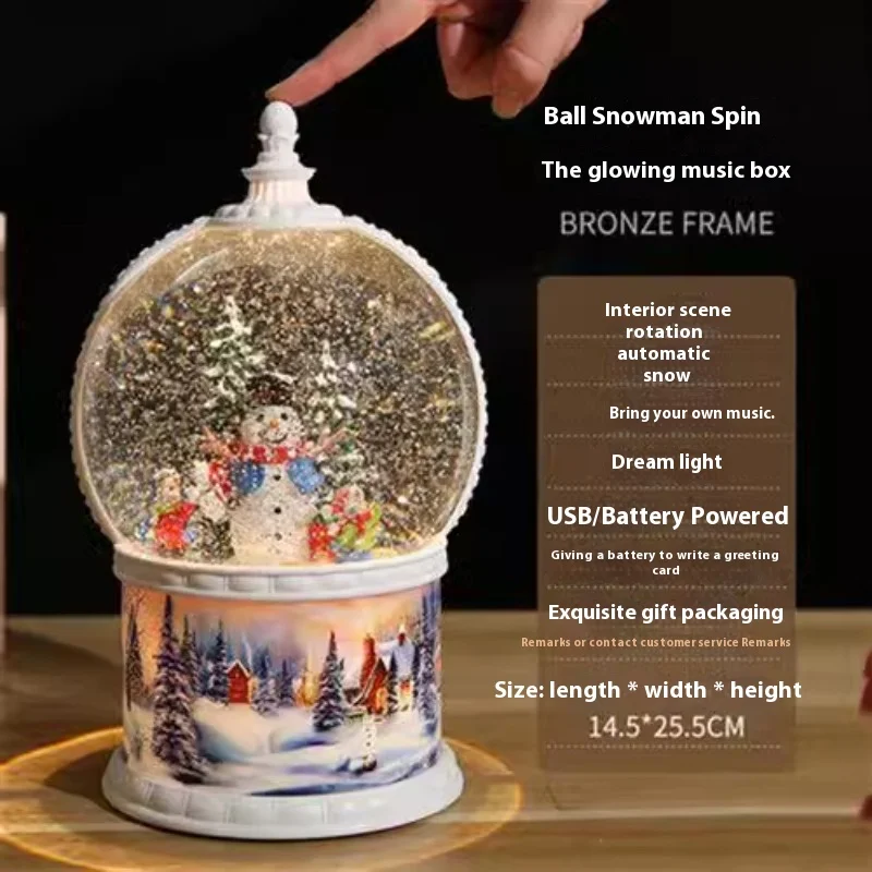 

Музыкальная шкатулка Eight Melody Snowflake Crystal — идеальный подарок для девочек на день рождения или Рождество