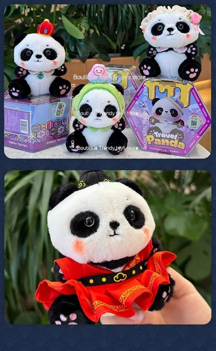 Op voorraad Honing Honingpot Reispanda Pluche Hanger - Superzacht Schattig Blind Box Ornament Cadeau voor reisliefhebbers