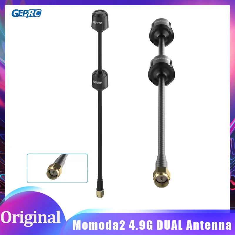 

GEPRC Momoda2 4,9G DUAL Антенна Длинная Подходит 170 мм RHCP SMA Усиление 3,65 дБи DIY RC FPV Квадрокоптер Дрон Аксессуары для фристайла Запчасти