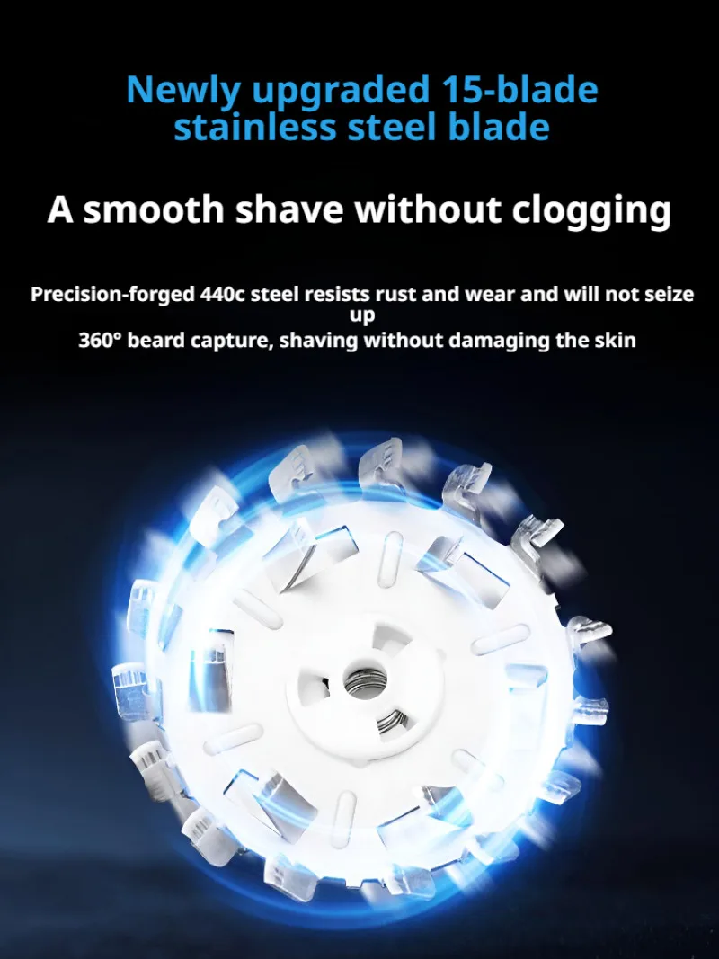 Men's Pocket Portable Mini Razor Travel Portable Full Body Wash Electric Head Sharpening Razor USB Recharge for Men image 4
