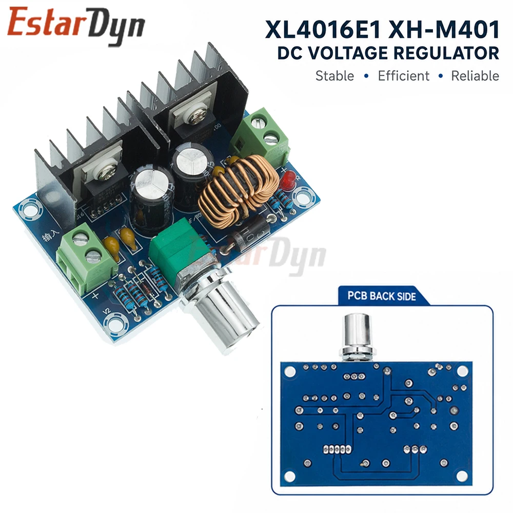 Estardyn XH-M401 XL4016E1 8A 200W DC-DC Step Down Buck Converter Adjustable 4-40V to 1.25-36V Module for LED Driver