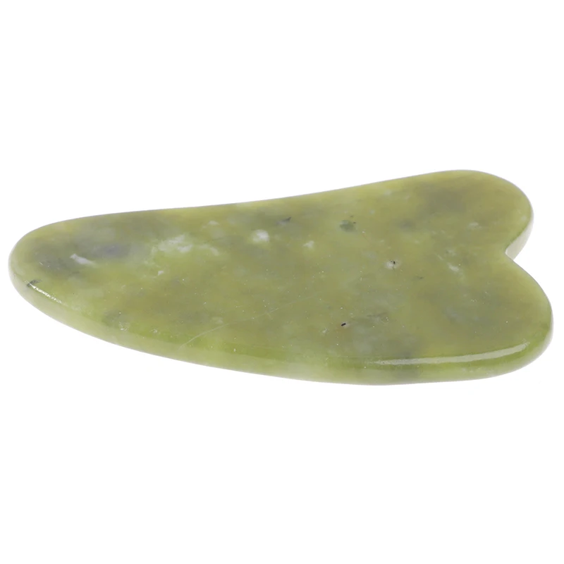 Gua Sha Natural Green Jade Quartz Crystal Stone Crystal Bodys Massage Board Tool