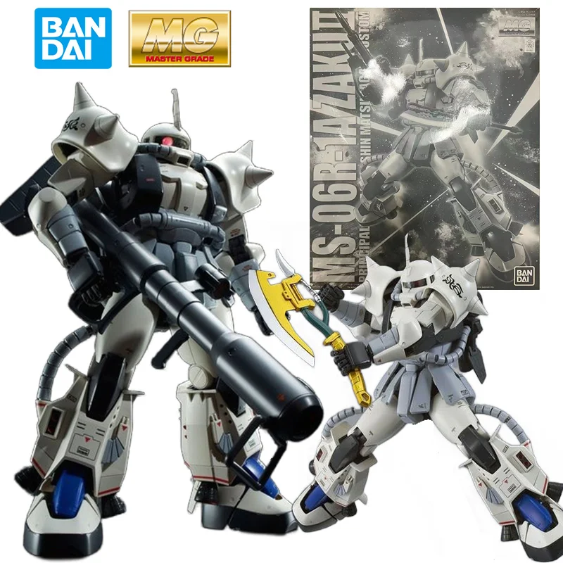 

Bandai PB MG 1/100 MS-06R-1A Shin Matsunaga'S Zaku II Custom Type 20Cm Gundam Anime Original Action Figure Model Toy Gift