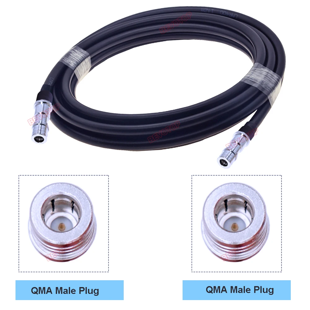 Imagem -05 - Bevotop-qma para Cabo Qma Feminino e Masculino Ângulo Reto e Direito 90 ° Plug Jumper de Baixa Perda rf Coaxial Pigtail Lmr400 Lmr400