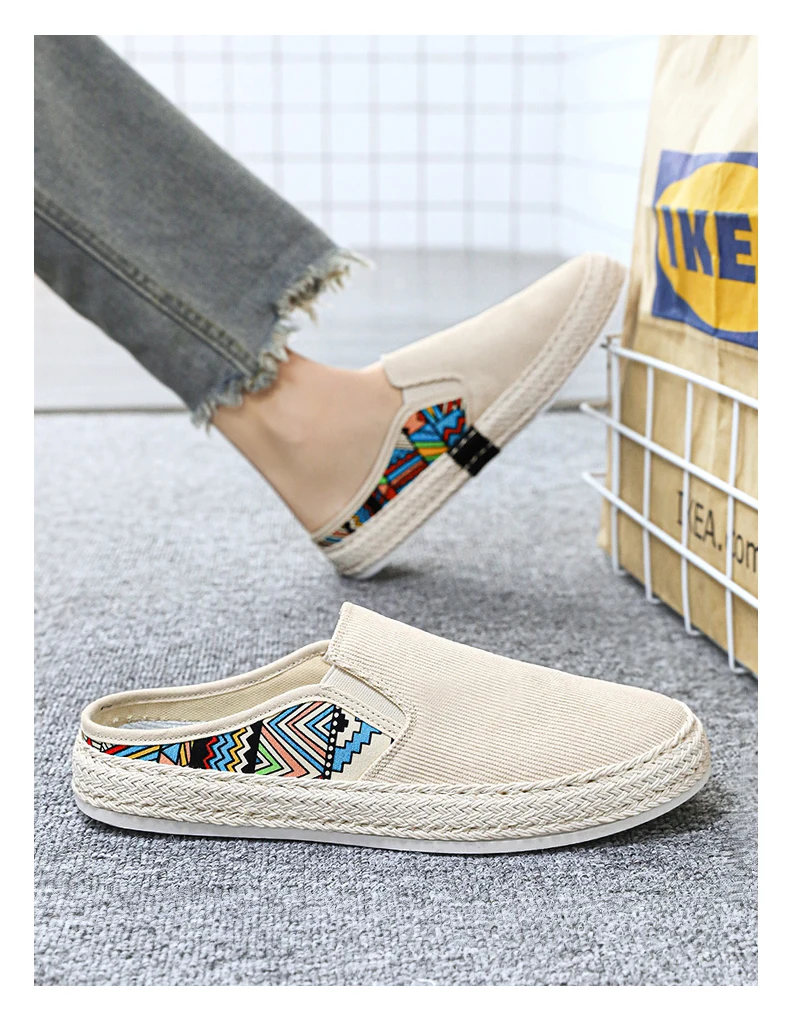 Outdoor-Sandalen für Herren, Halbschuhe, Sommer-Freizeitschuhe, Canvas, weicher Boden, leichter Wanderschuh, vulkanisierter Schuh – Detail 14