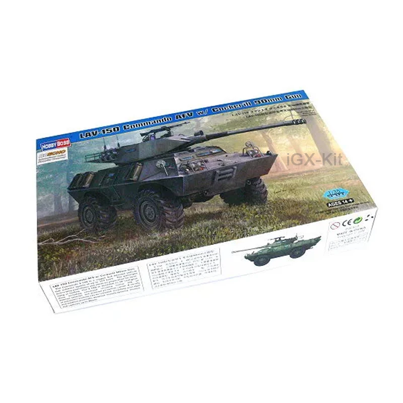 Hobbyboss 82422 1/35  LAV150 LAV-150 Commando AFV w/ 90mm Armored Wheeled Vehicle Car Hobby Craft Plastic Model Building Kit