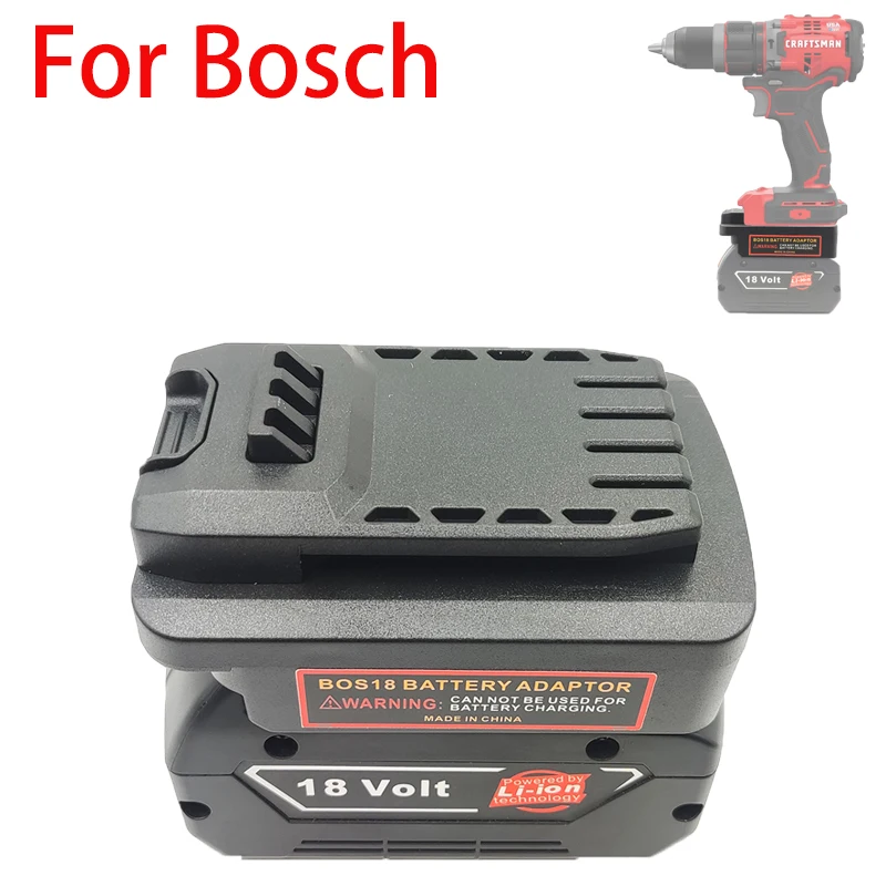 

For Bosch 18V Lithium Batteries for CRAFTSMAN 20V for Stanley 18V V20 Lithium Battery Power Tool Drill Battery Adapter Converter