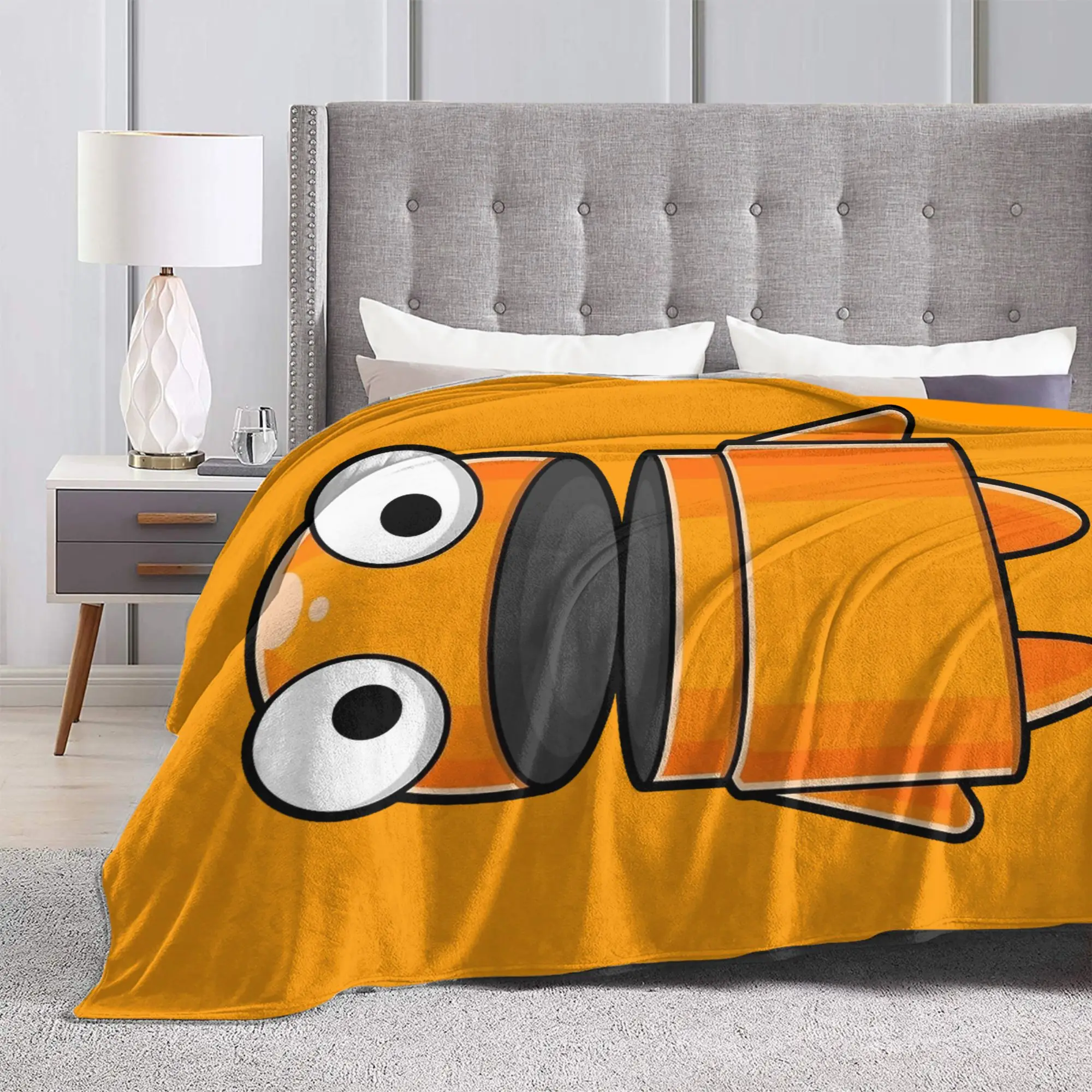 R.E.P.O. روبوت ألعاب الرعب أنيمي الشكل بطانية الصوف الربيع/الخريف REPO لعبة رمي البطانيات للسرير مكتب لحاف #6