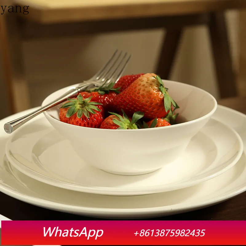 

LMM Creative Ceramic Tableware Set Salad Bowl Breakfast Oat Bowl