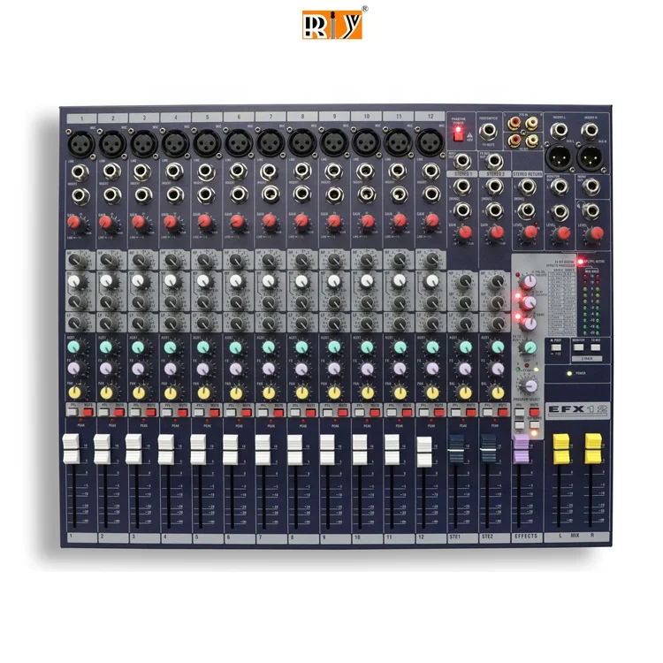 EFX12 Sound Record Mixer 12 Channels Analog Audio Mixer