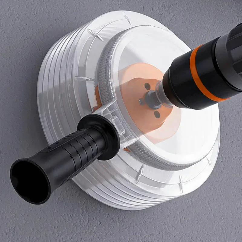 

Electric Hammer Drill Dust Collector Hole Opener Dust Collector Cover Dustproof Hole Saw Drill Bit Cover for Ceiling Wood