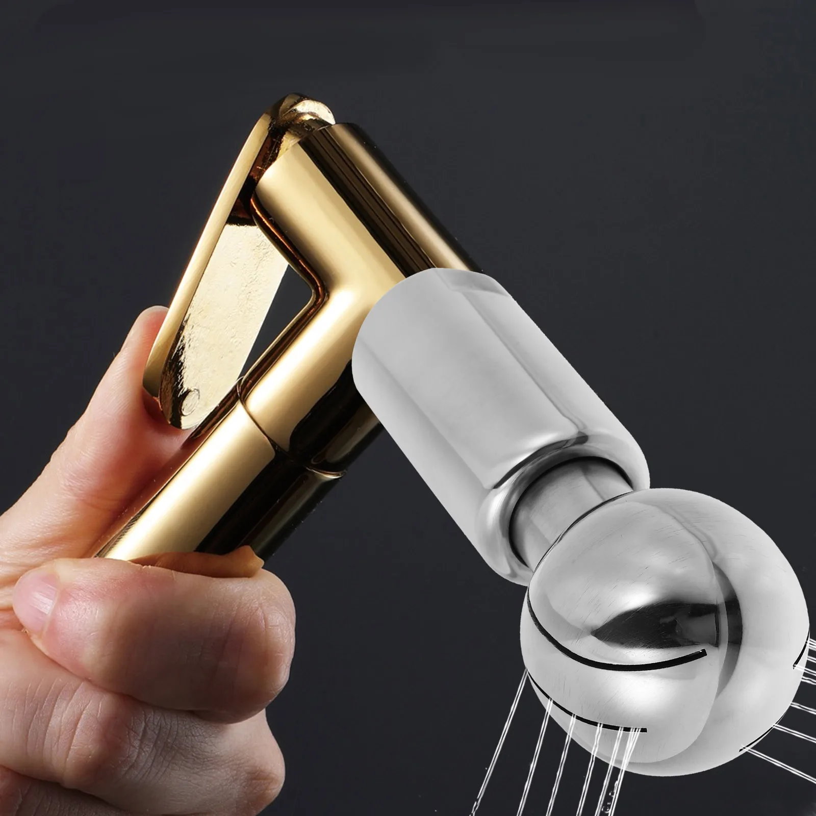 

360 Degree Rotating Spray Ball High Pressure Stainless Steel Cleaning Wash Fittings Rotary Ball Connector