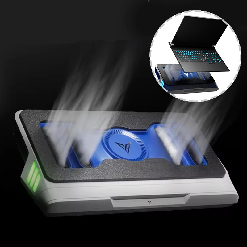 Flydigi BS1 Laptop Cooler, Overclocking Pressão de Ar Dupla Redução de Ruído Freqüência Inteligente, Suporte de Computador Original