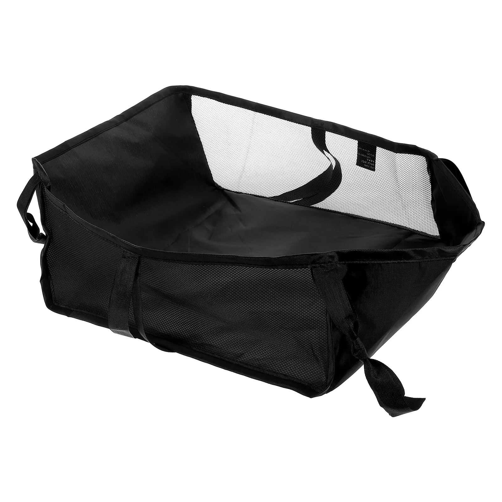 Cesta de armazenamento de carrinho leve, organizador inferior, saco universal, adequado para carrinho de bebê, portátil, reutilizável, carrinho de compras, carga