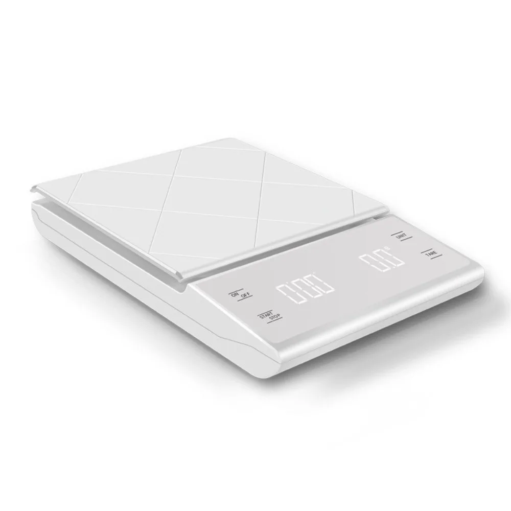 

LED Screen Digital Coffee Scale Portable USB Charging Kitchen Food Scale with Timer Non-slip High Accuracy Scale Hand Drip